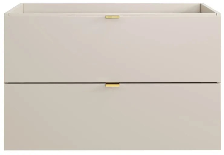 Závesná skrinka Dalia kašmírová so zápustným umývadlom 80 cm kašmír