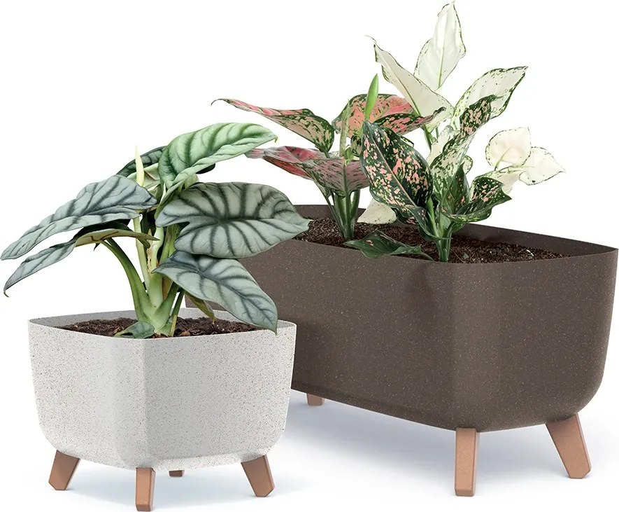 Kvetináč GRACIE SQUAT ECO antracitový