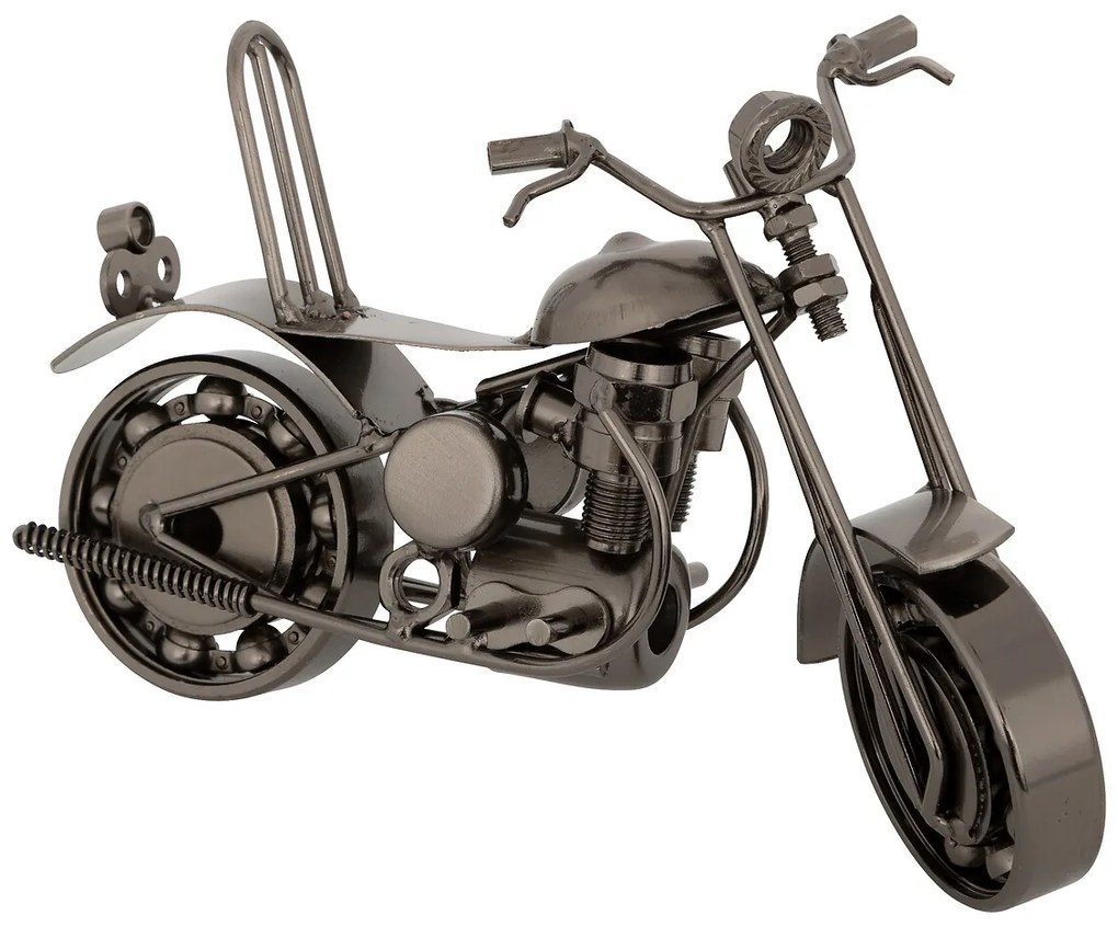 Dekoračná soška Imran, 10x20x7 cm, strieborná