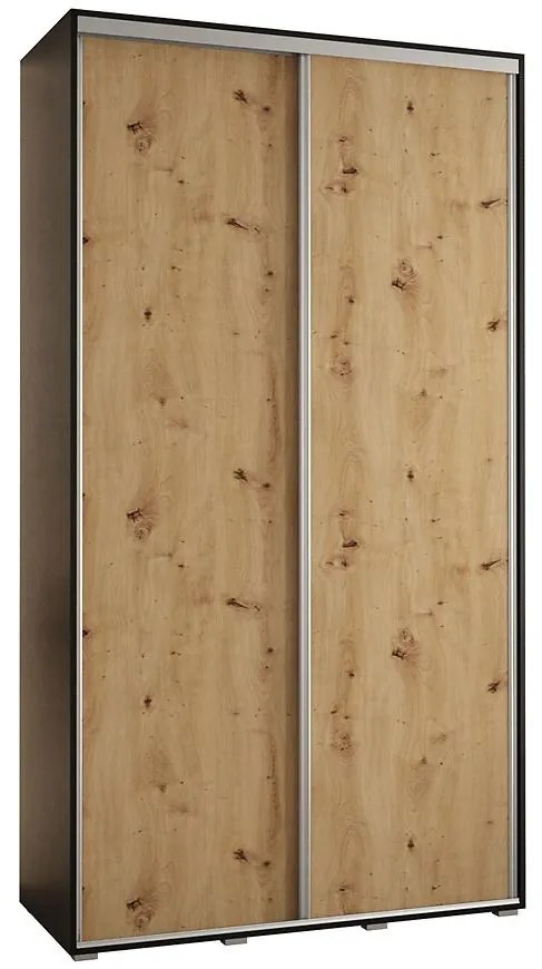 Skriňa 45 Canaris 1 130 čierna/artisan/silver