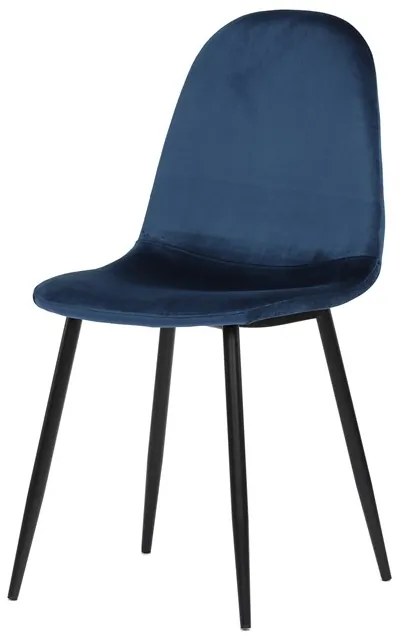 Autronic BONTEC Jedálenská stolička, modrá, zamatová látka, CT-971 BLUE4 Farba: Ružová