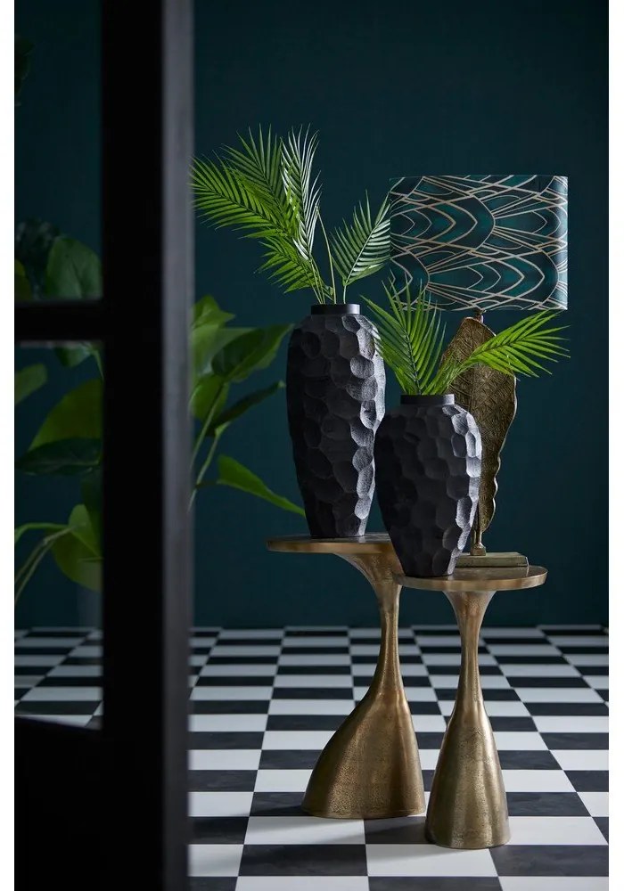 Kovový okrúhly odkladací stolík 33x40 cm Macau - Light &amp; Living