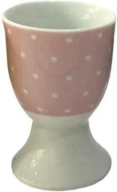 Altom Porcelánový stojanček na vajíčko Bodka, ružová