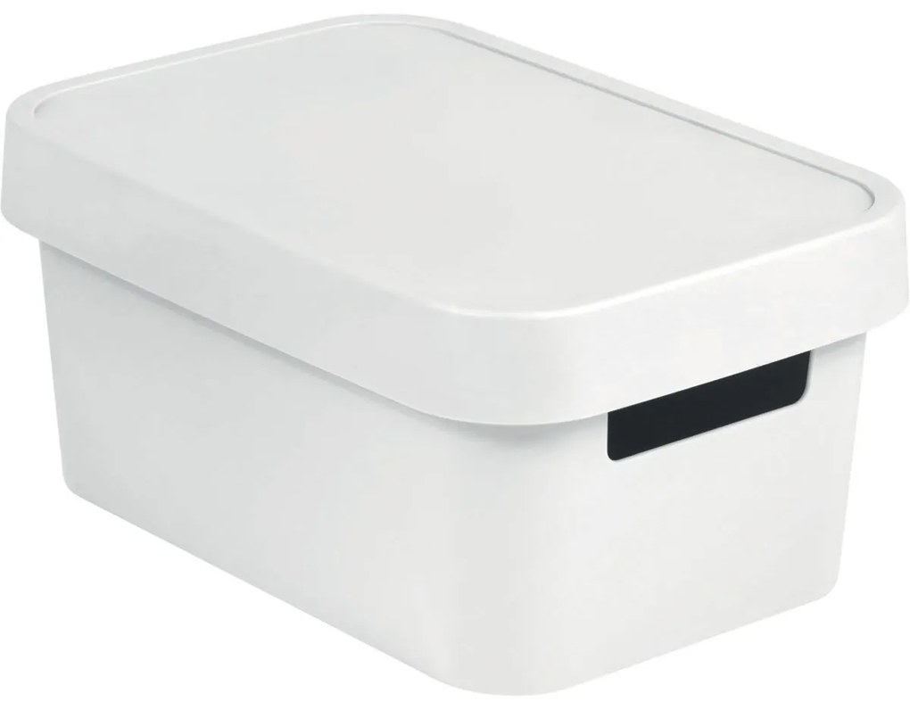 Curver Úložný box INFINITY 4,5l s vekom biely