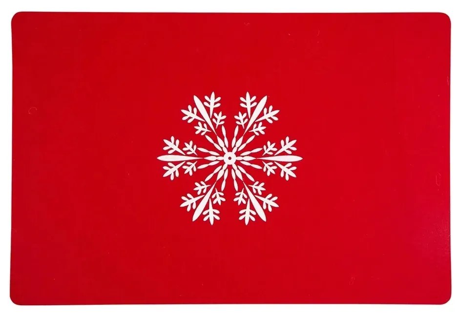 Altom Prestieranie Snowflake červená, 30 x 45 cm, sada 4 ks