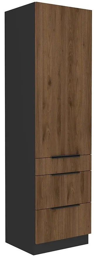 Kuchynská skrinka Monza orech okapi 60dks-210 1f 3s