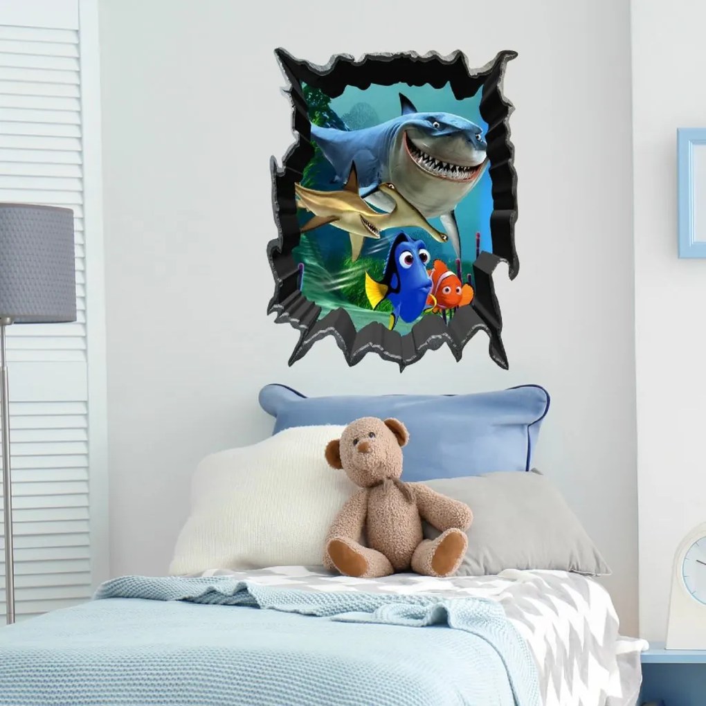 Samolepka na stenu "Hľadá sa Dory" 50x70cm