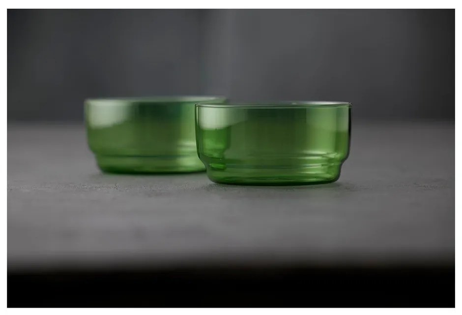 Zelené sklenené misky v súprave 2 ks 500 ml Torino – Lyngby Glas