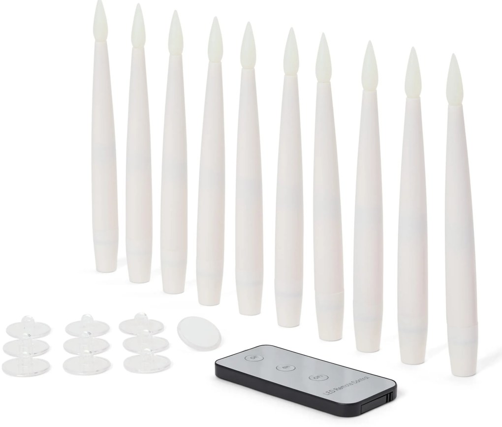 Vznášajúce sa LED sviečky, 10 ks