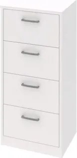 Úzká komoda Mega 139, biela%