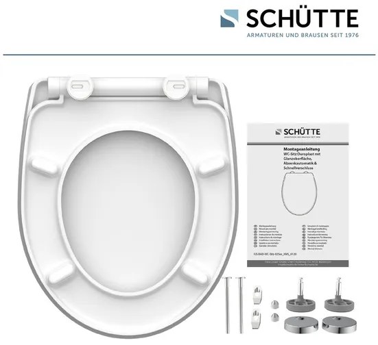 Schütte WC doska so spomaľujúcim mechanizmom (dažďová kvapka)  (100253145)