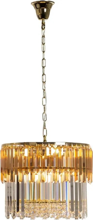 Zuma Line 19101/8 - Luster na reťazi CAMILLE 8xE14/40W/230V zlatá