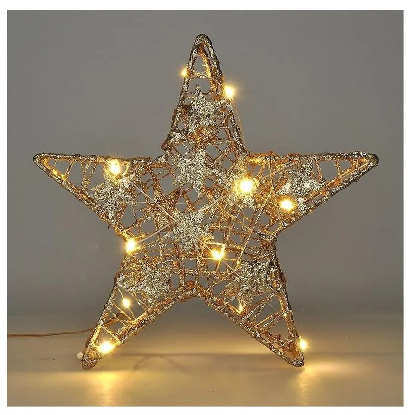 Solight 1V240 - LED Vianočná dekorácia 14xLED/2xAA hviezda