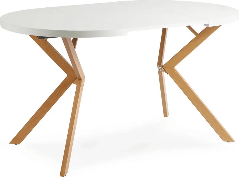 Stôl RENO 90–190 cm Biely/Dub