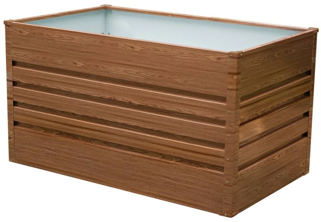 Vyvýšený záhradný záhon BestBerg VZ-735D / 735 l / 150 x 70 x 70 cm / červené drevo