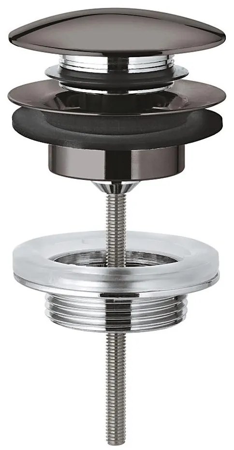 GROHE 65807A00 - Odpadová súprava s uzáverom pre umývadlá s prepadom, grafit