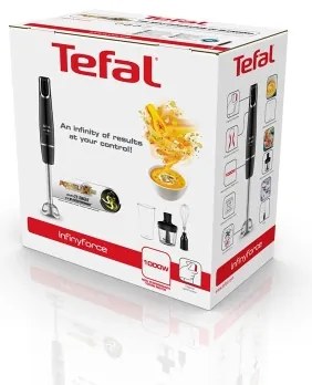 Tefal - Tyčový mixér INFINY FORCE V2 3v1 1000W/230V čierna/nerez