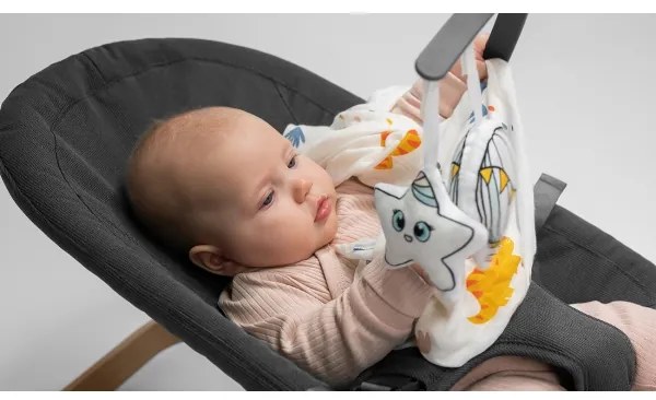 Lionelo - Detská hojdačka JUNE antracitová