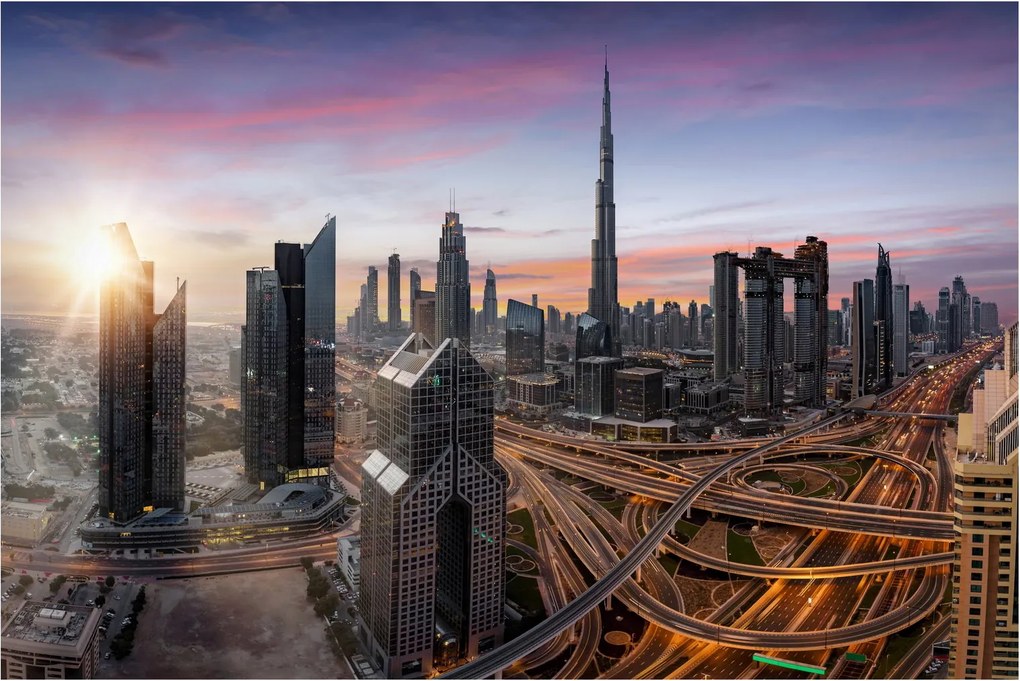 Obraz - Panorama Dubaja (90x60 cm)