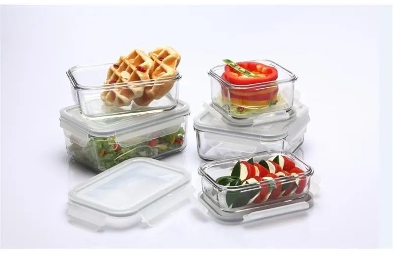 GLASSLOCK ŠTVORCOVÁ NÁDOBA DO MIKROVLNNEJ RÚRY 490 ML