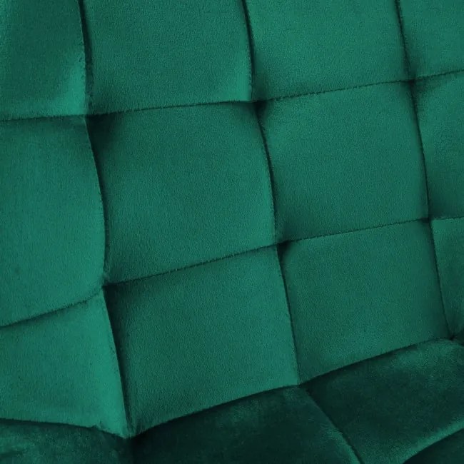 Jedálenská stolička NORMAN zamatová, tmavozelená