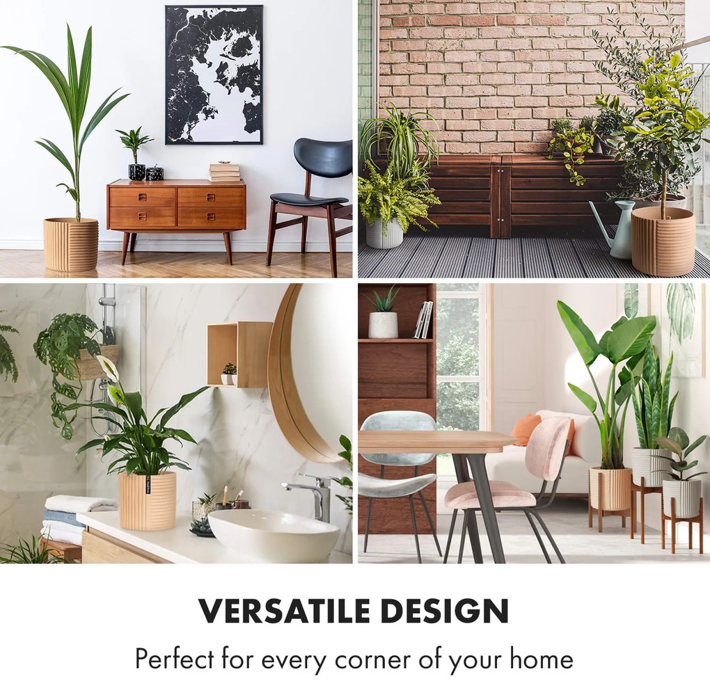 Fox & Fern Hasselt, kvetináč z polystonu, ručne robený