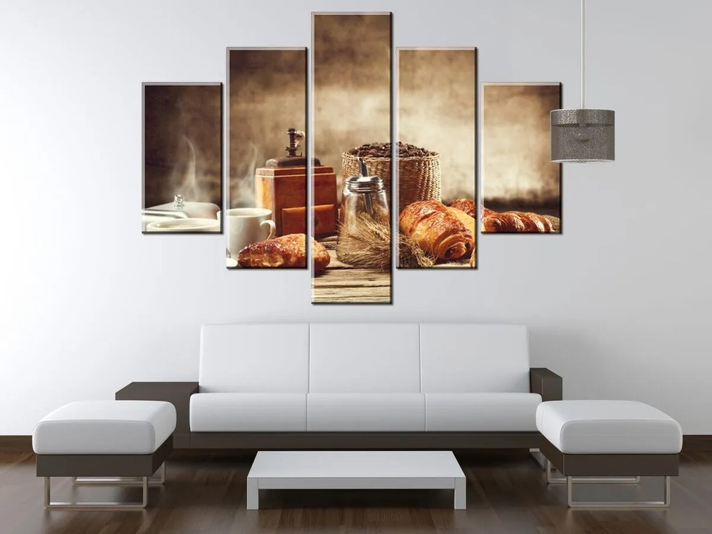 Gario Obraz na plátne Chutné raňajky - 5 dielny Rozmery: 100 x 63 cm