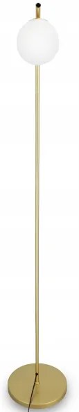 Stojacia lampa 1xG9/40W/230V zlatá/biela