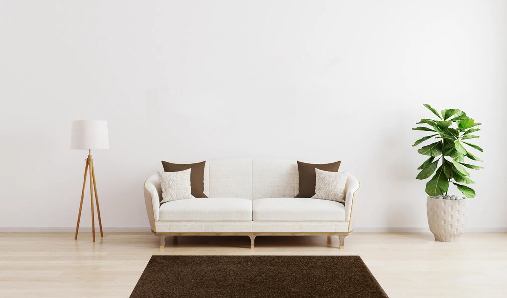 Betap koberce Kusový koberec Eton hnedý 97 štvorec - 80x80 cm