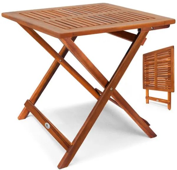 InternetovaZahrada - Záhradný drevený stolík 70x70 cm