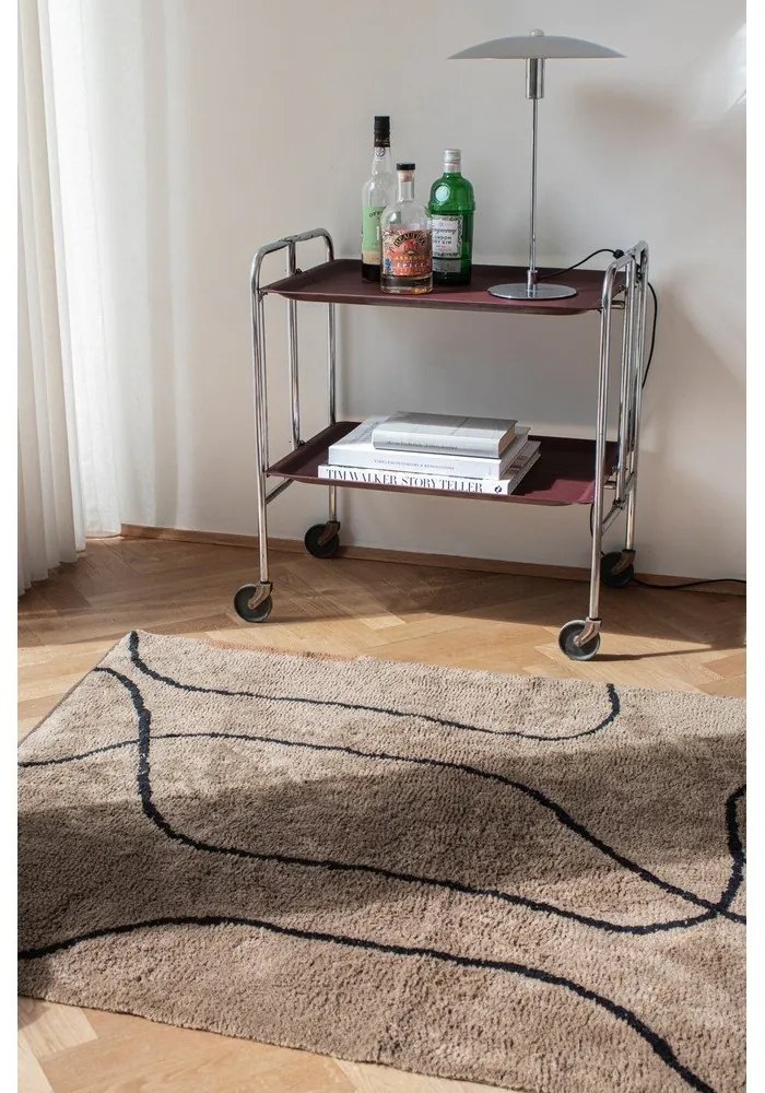 Hnedý prateľný bavlnený koberec 100x140 cm Shadow – Mette Ditmer Denmark