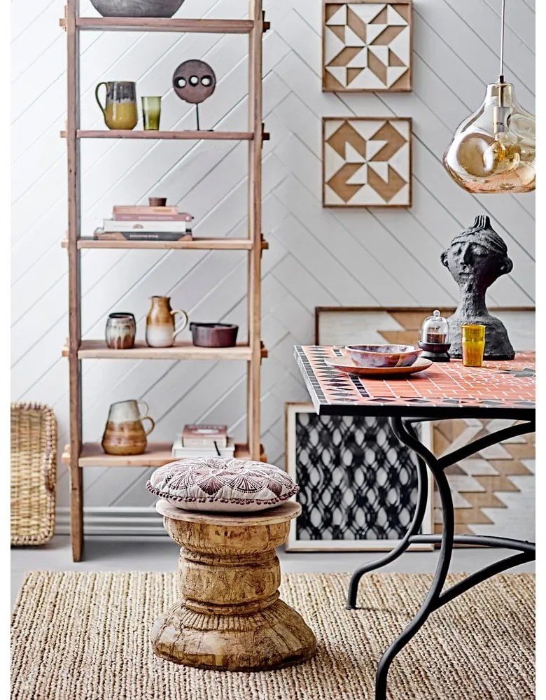 Hnedé závesné svietidlo so skleneným tienidlom ø 30 cm Azizi – Bloomingville