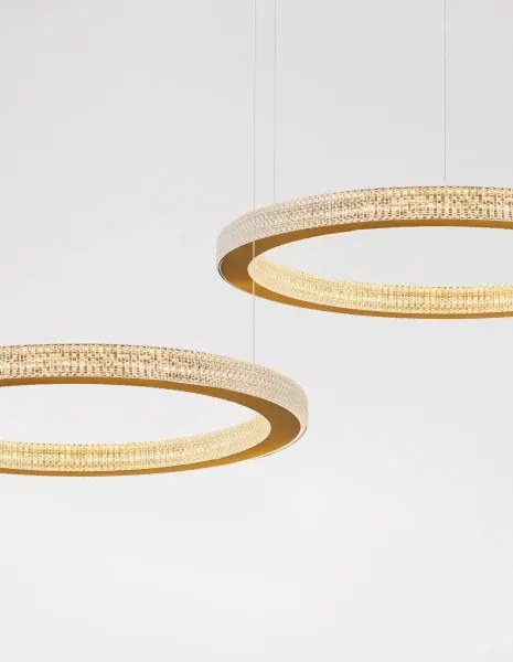 LED luster Fiore 60 zlaté