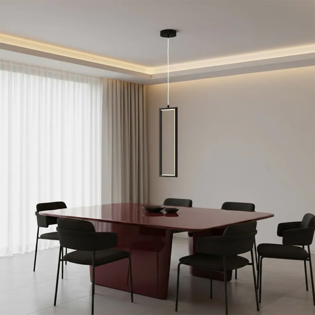 Toolight Toolight, LED stropné osvetlenie 6W, 3500lm, 3000K, LHJ083-1CP, čierna, OSW-50057