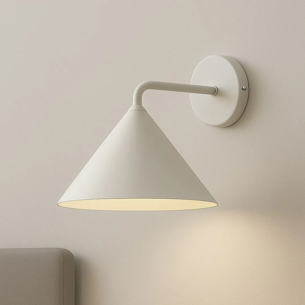 Nástenné svietidlo Capital, 1x biele kovové tienidlo, (fi 21cm), w