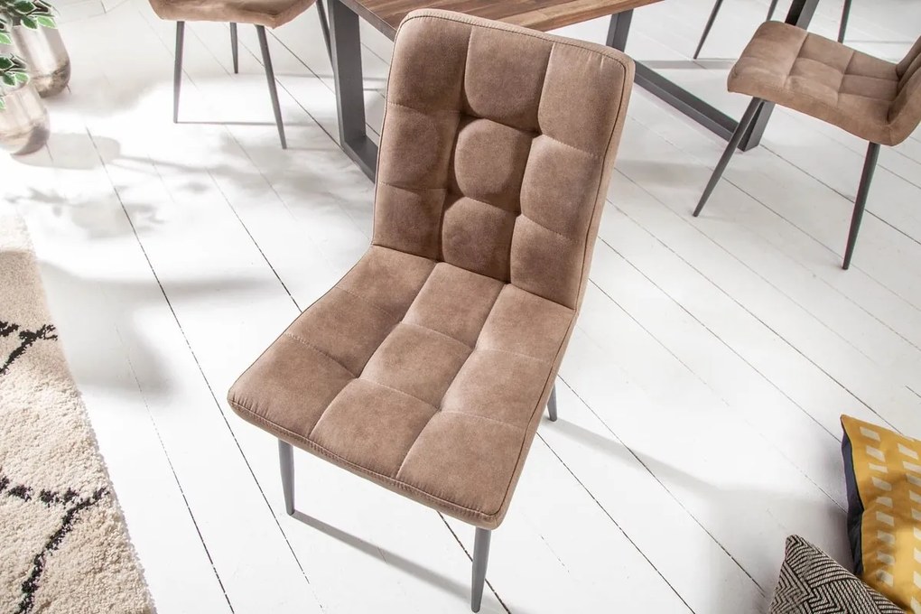 Dizajnová stolička Modern antik taupe