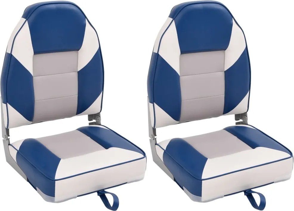 vidaXL Skladacie sedadlá do člna 2 ks s vysokým operadlom 39x43x58 cm