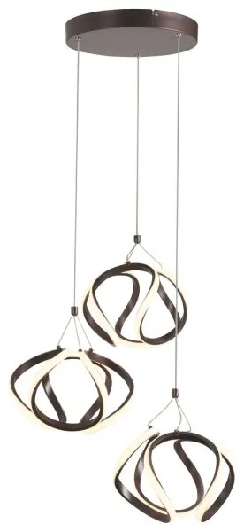 Rabalux 5693 - LED Luster na lanku AMBROSIO LED/50W/230V hnedá