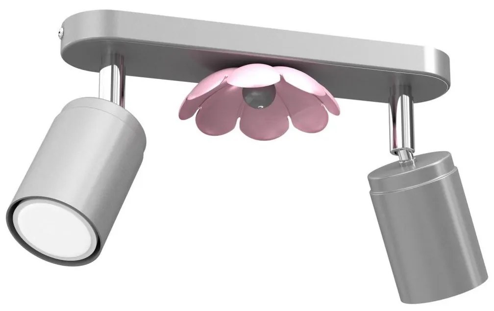 Bodové svietidlo FLOWER 2xGU10/8W/230V matný chróm