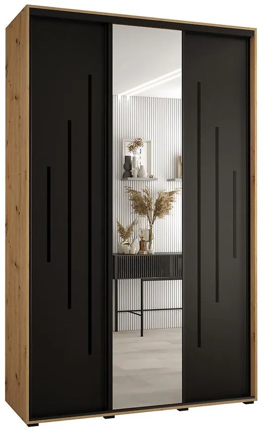 Skriňa 45 Canaris 13 150 artisan/čierna/čierna