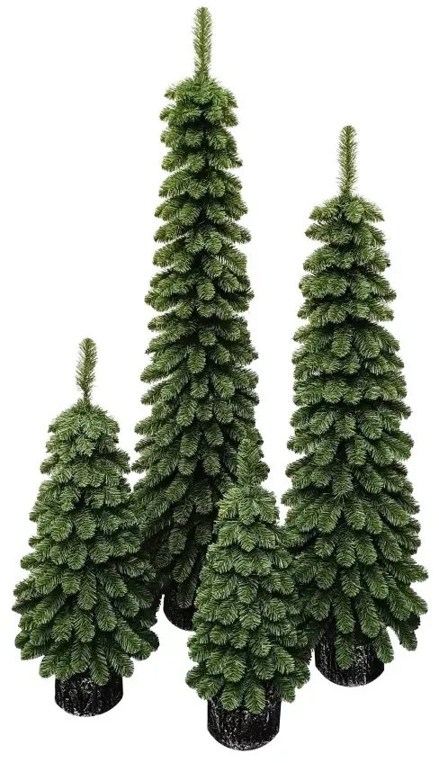 Umelý vianočný stromček- Smrek Amélia v kvetináči 80cm