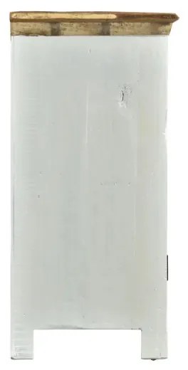 furniture-nabytek.cz - Masívna komoda Perth z recyklovaného dreva, lakovaná, biela/barevná – 125×42×90 cm