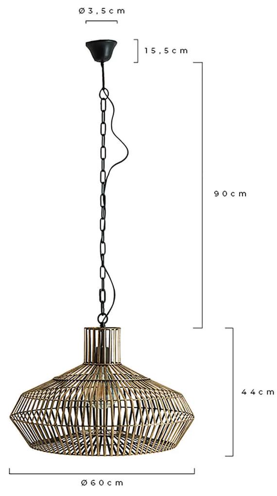 Stropná lampa triponido ø 60 cm medená MUZZA