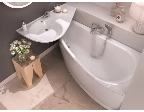 Ravak CS01000000 - Rohová vaňa AVOCADO 150x75 cm akrylát/biela