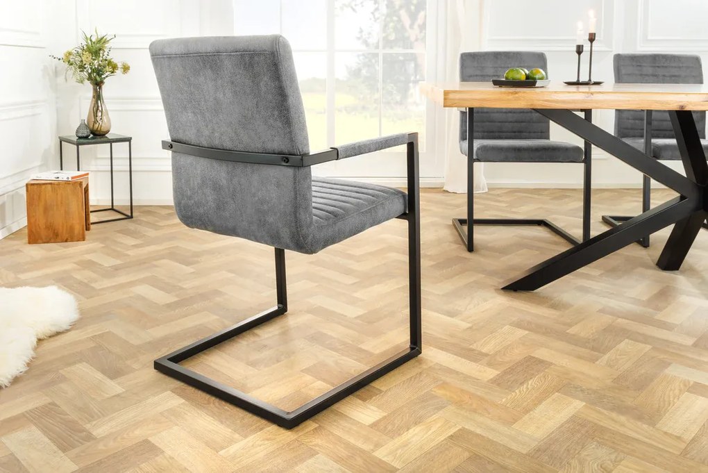 Dizajnová stolička LOFT kamenná sivá