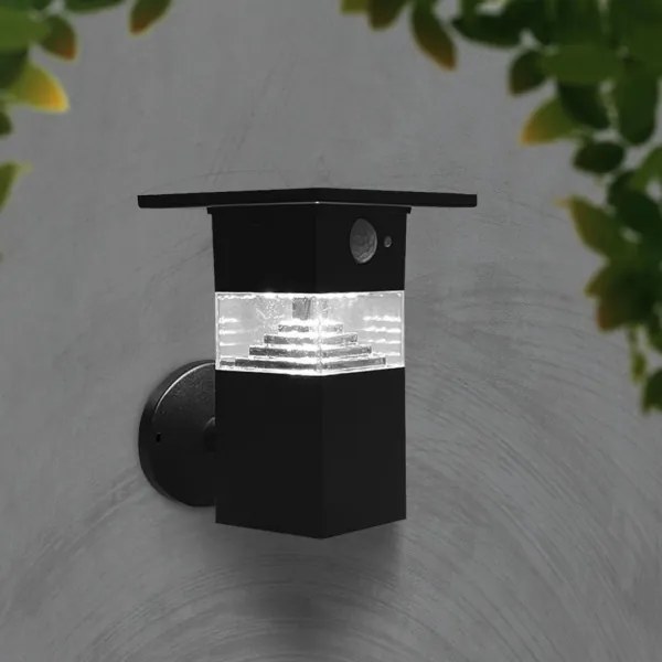 LED Solárne nástenné svietidlo so senzorom LED/2,5W/3,7V IP54 3000K 2200 mAh