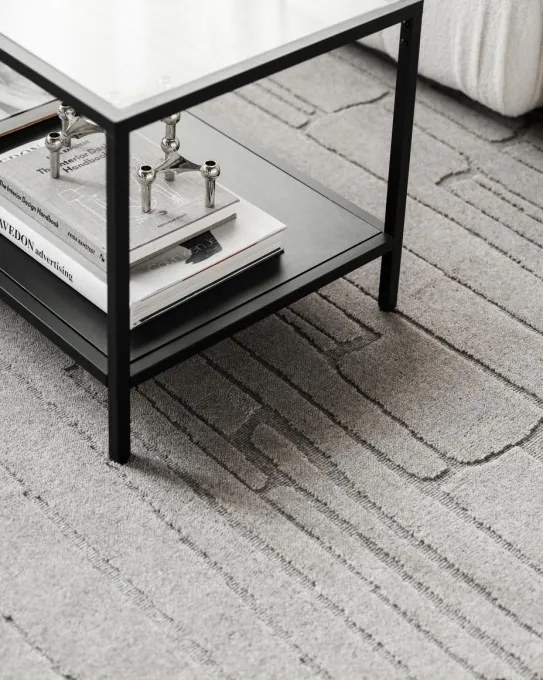 Koberec Agnella Morphic Rifts V sivý