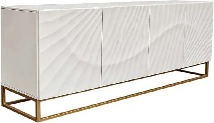 Dizajnová komoda Shayla 177 cm biele mango