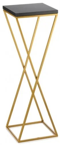 Stojan na kvety LOFT 70x24 cm zlatá/čierna