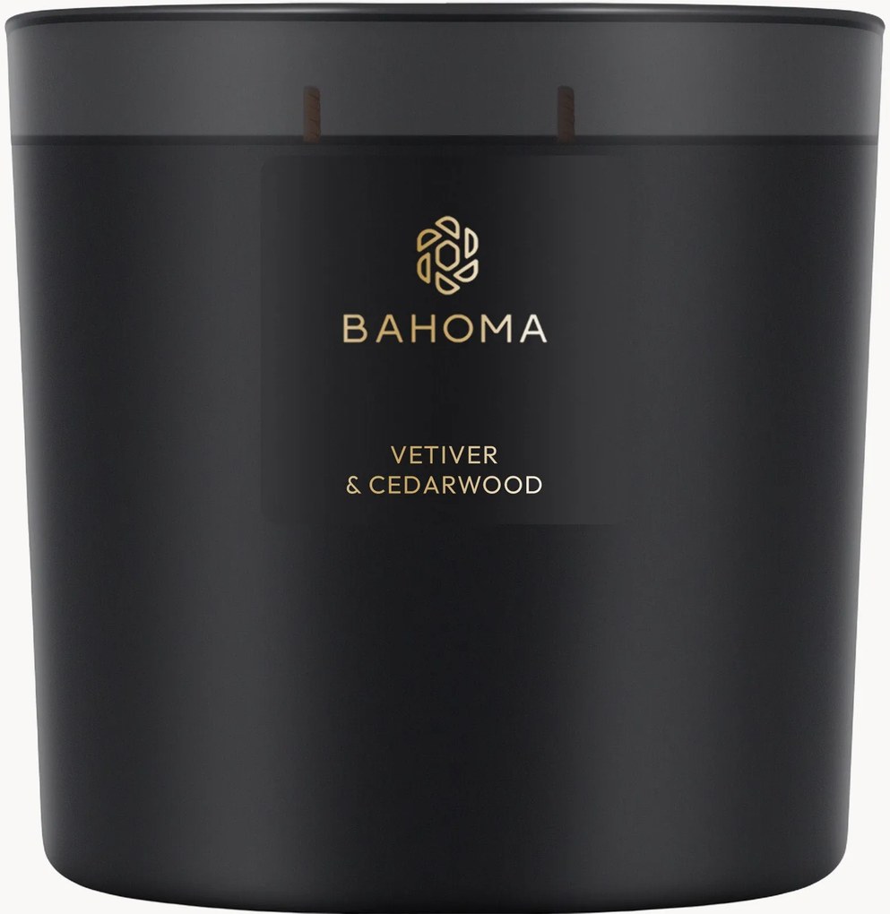 Vonná sviečka's 3 knôtmi Vetiver & Cedarwood (Vetiver, Cedarwood & Clove)